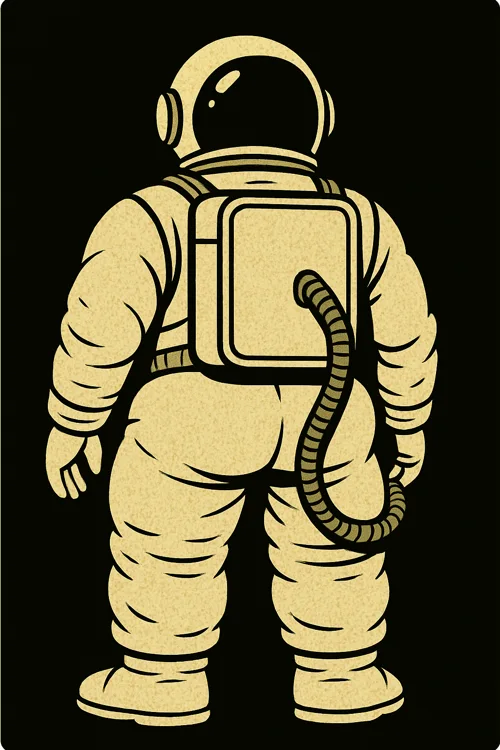astronaut card artwork